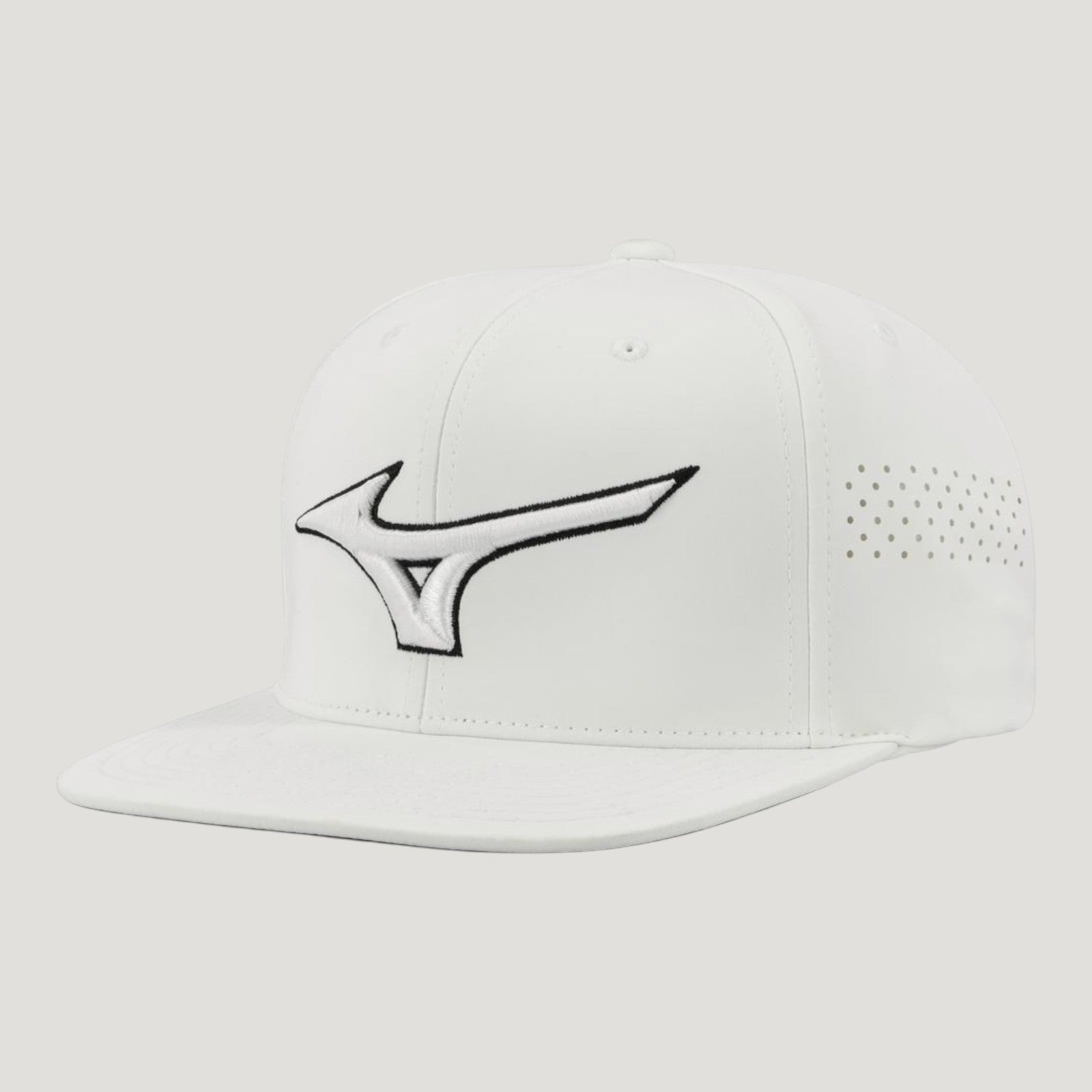 TOUR FLAT SNAPBACK GOLF HAT WHITE-WHITE UNISEX 260336_0006_01