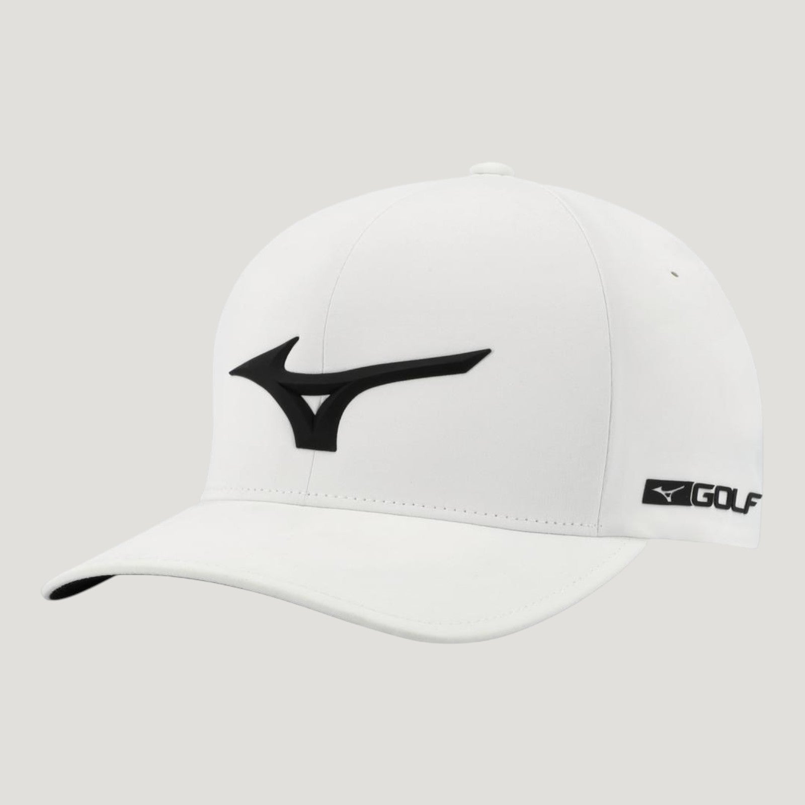 TOUR DELTA FITTED GOLF HAT WHITE-BLACK UNISEX 260334_0090_01