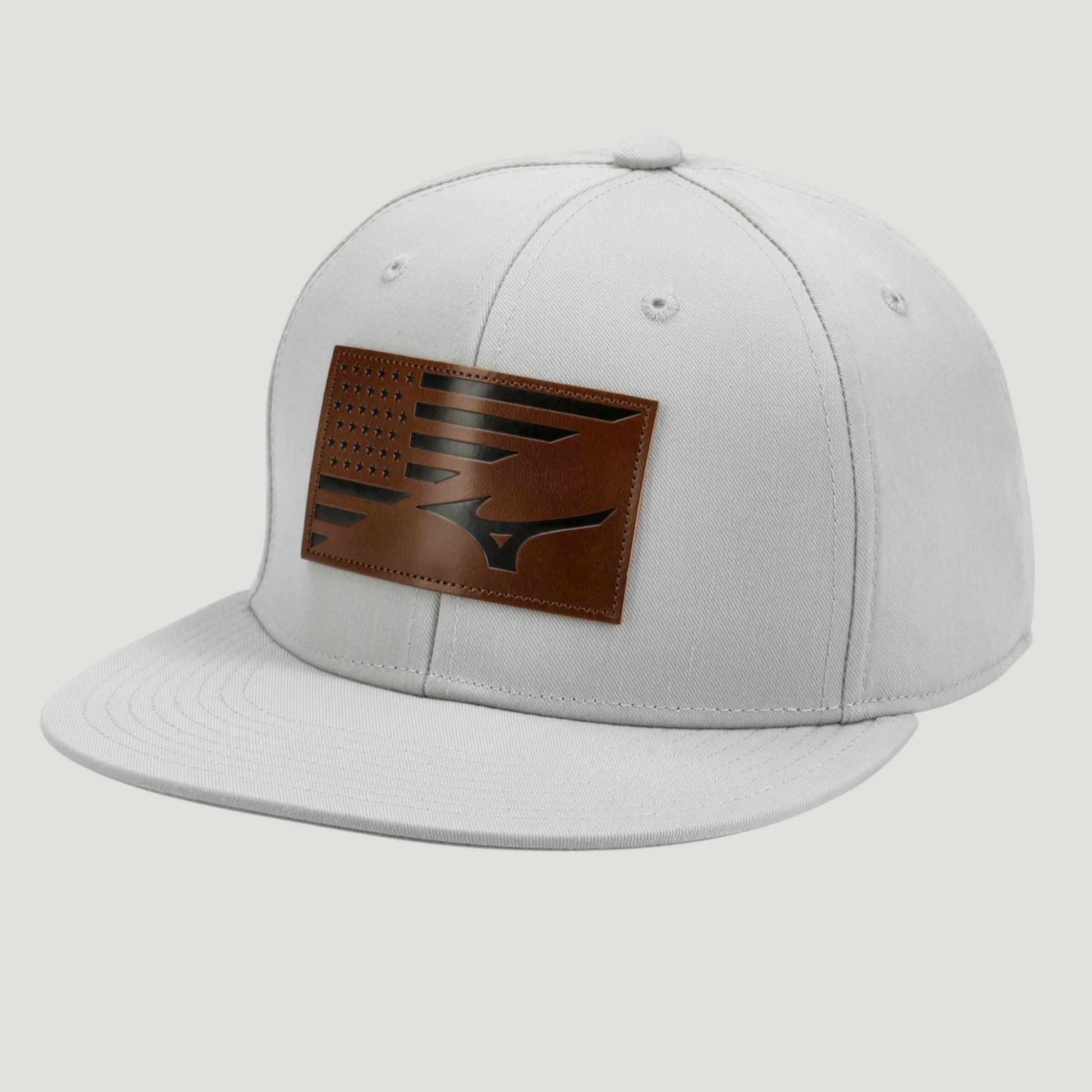 RB PATRIOT PATCH SNAPBACK GREY UNISEX 370345_9191_01