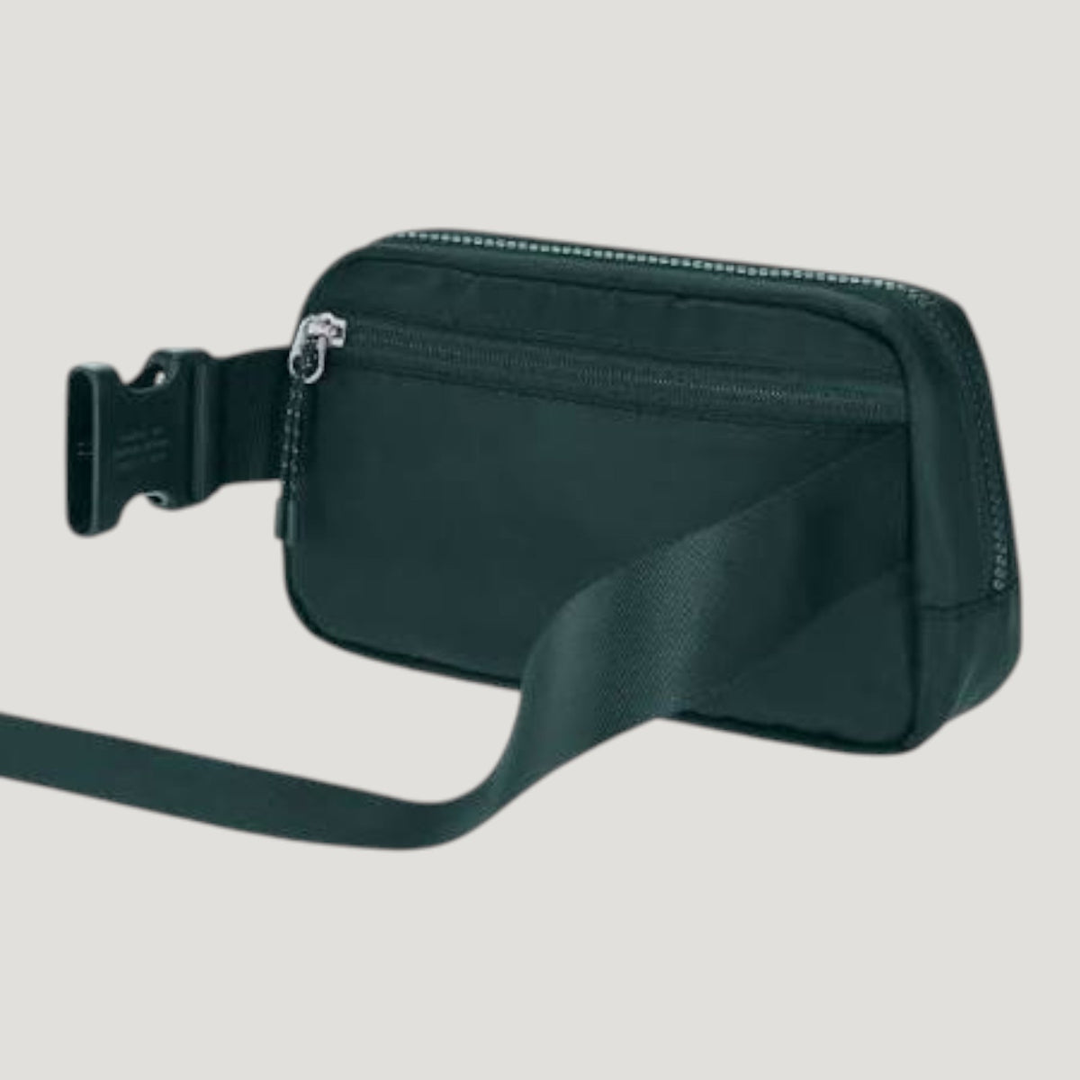 Cangurera Mizuno Runbird Belt Bag, vista posterior con bolsillo de cierre