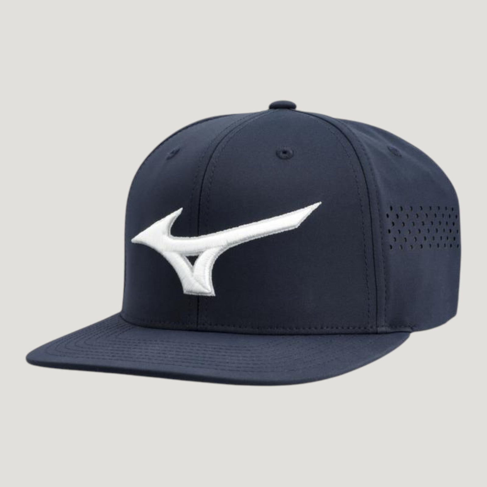 TOUR FLAT SNAPBACK GOLF HAT NAVY-WHITE UNISEX 260336_5100_01
