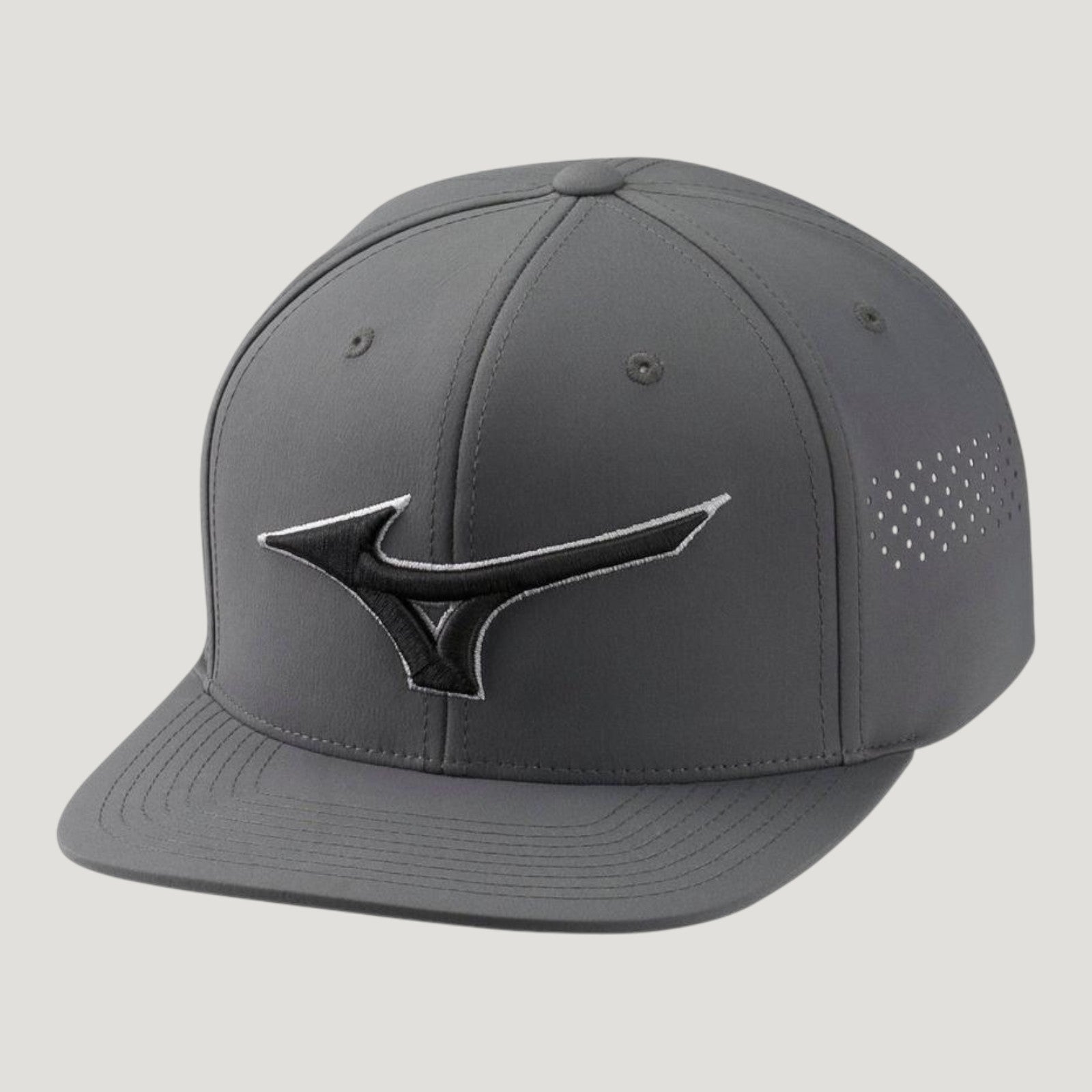 TOUR FLAT SNAPBACK GOLF HAT DARK CHARCOAL UNISEX 260336_9494_01
