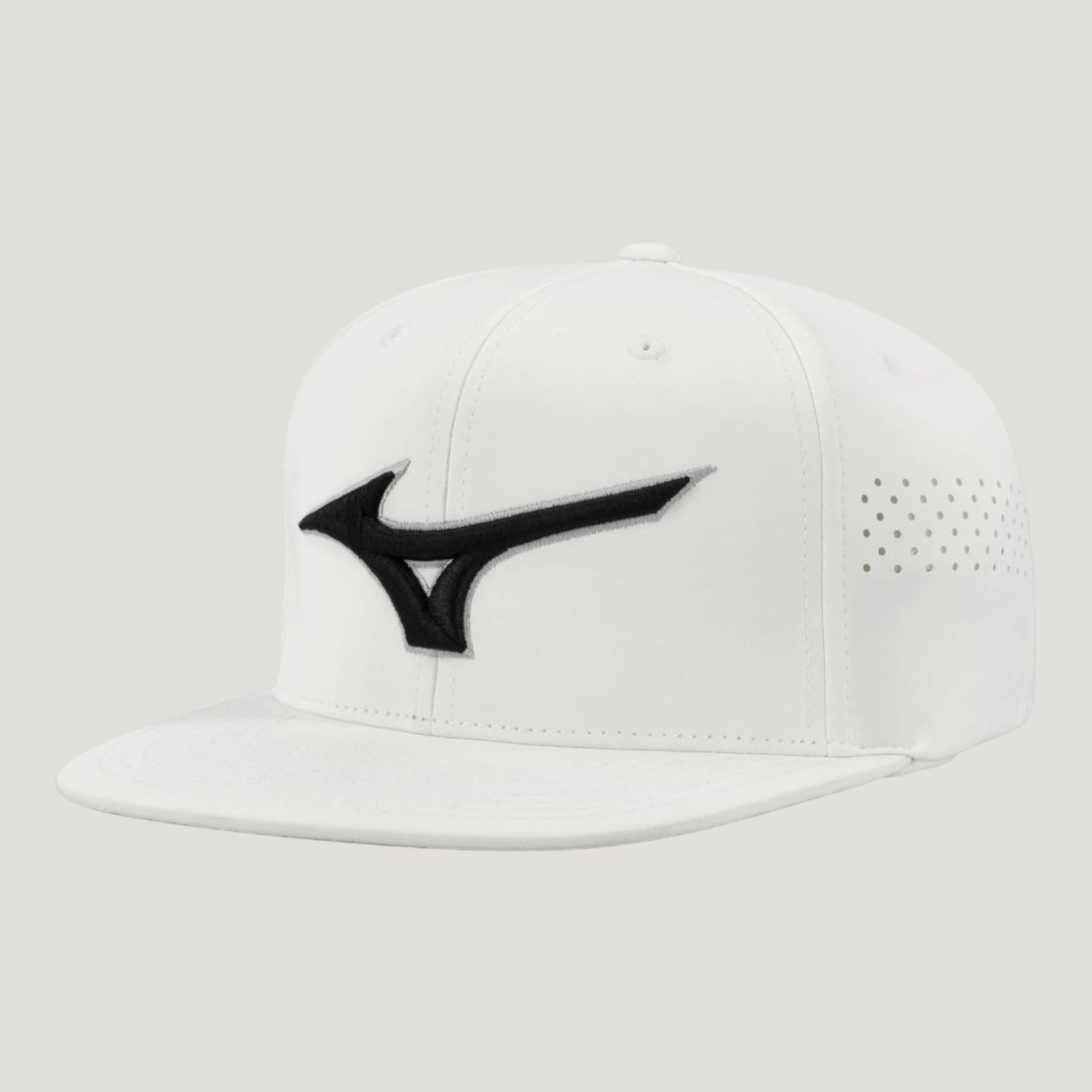 TOUR FLAT SNAPBACK GOLF HAT WHITE-BLACK UNISEX 260336_0090_01
