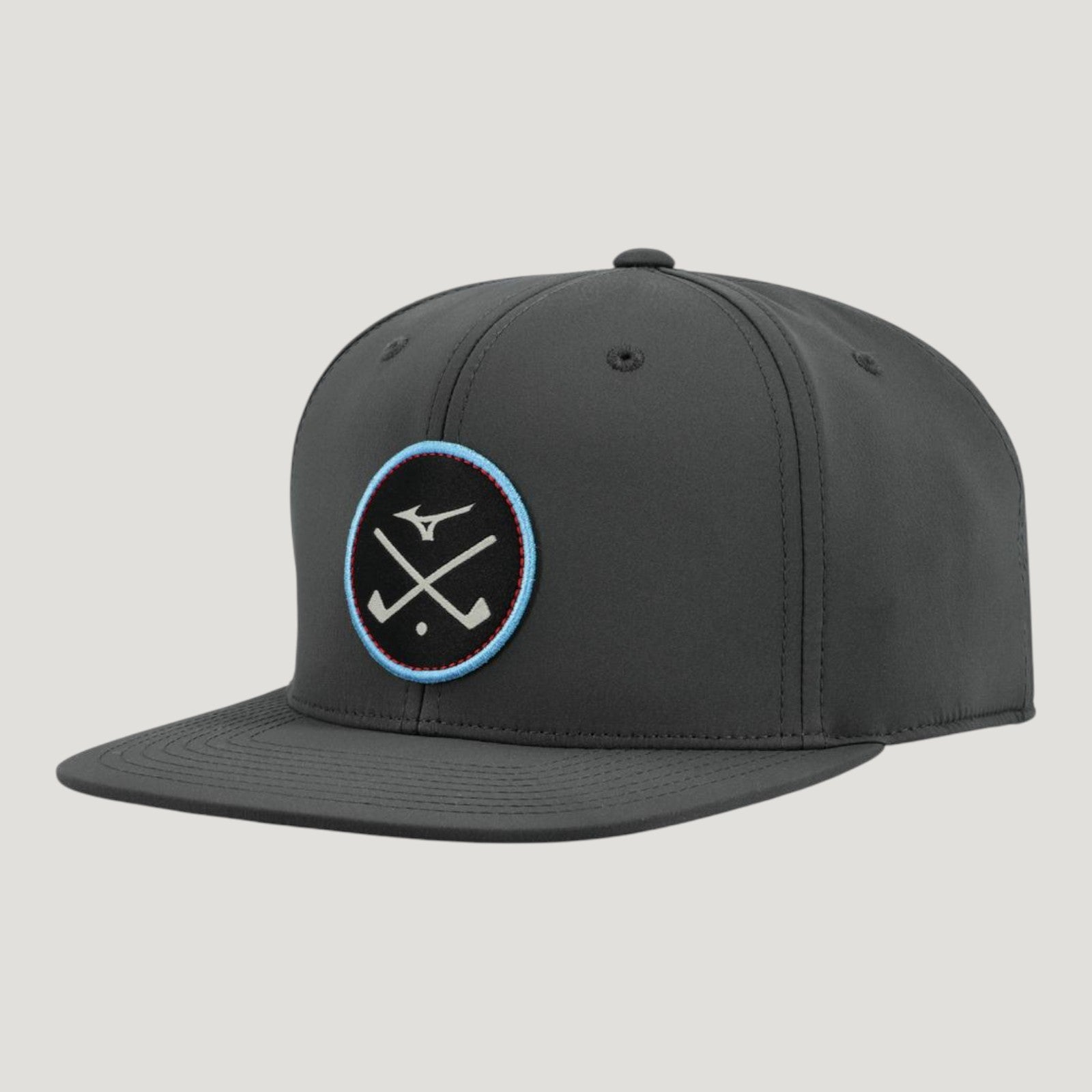 CROSSED CLUBS SNAPBACK GOLF HAT CHARCOAL UNISEX 260385_9292_01
