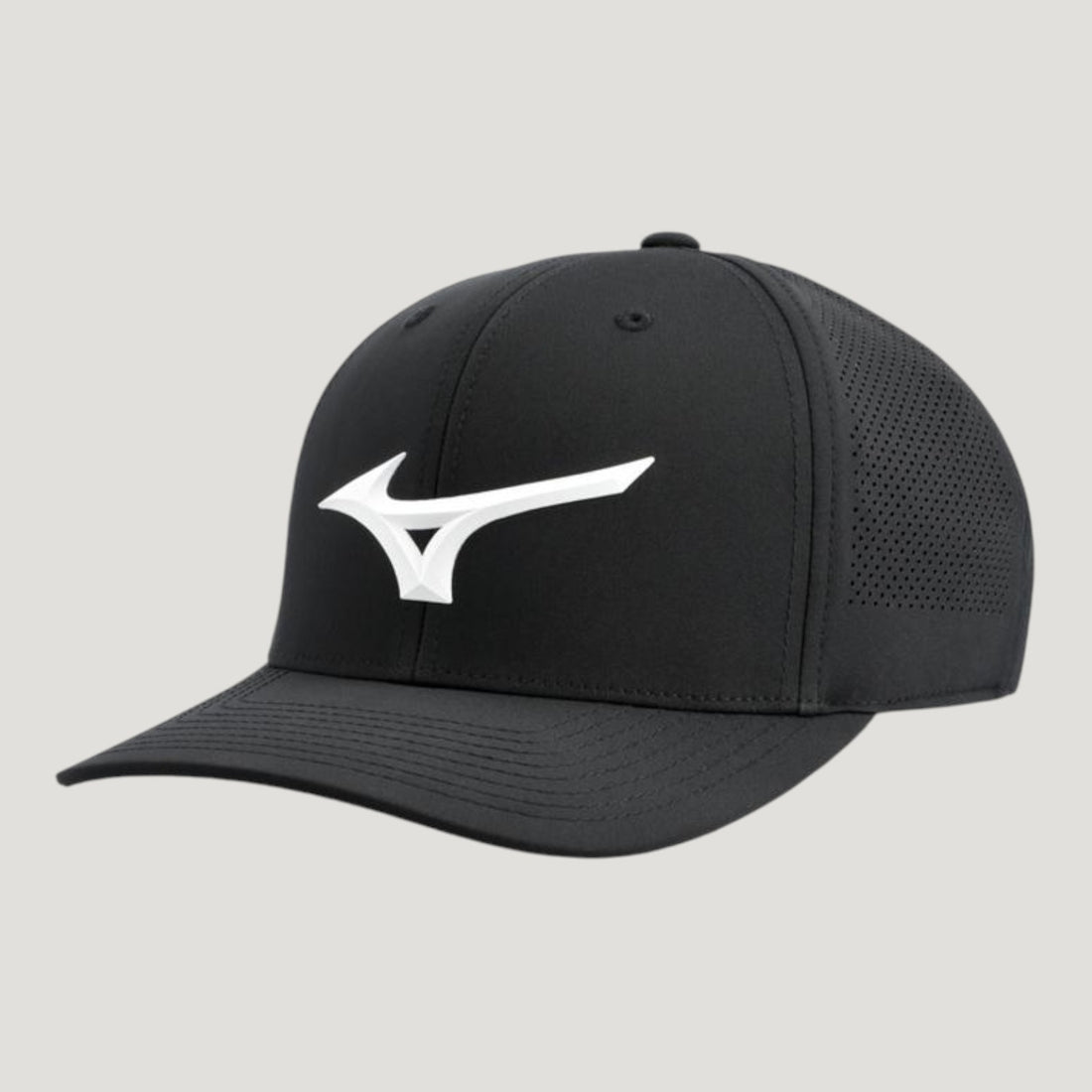 TOUR VENT SNAPBACK GOLF HAT BLACK-WHITE UNISEX 260391_9000_01