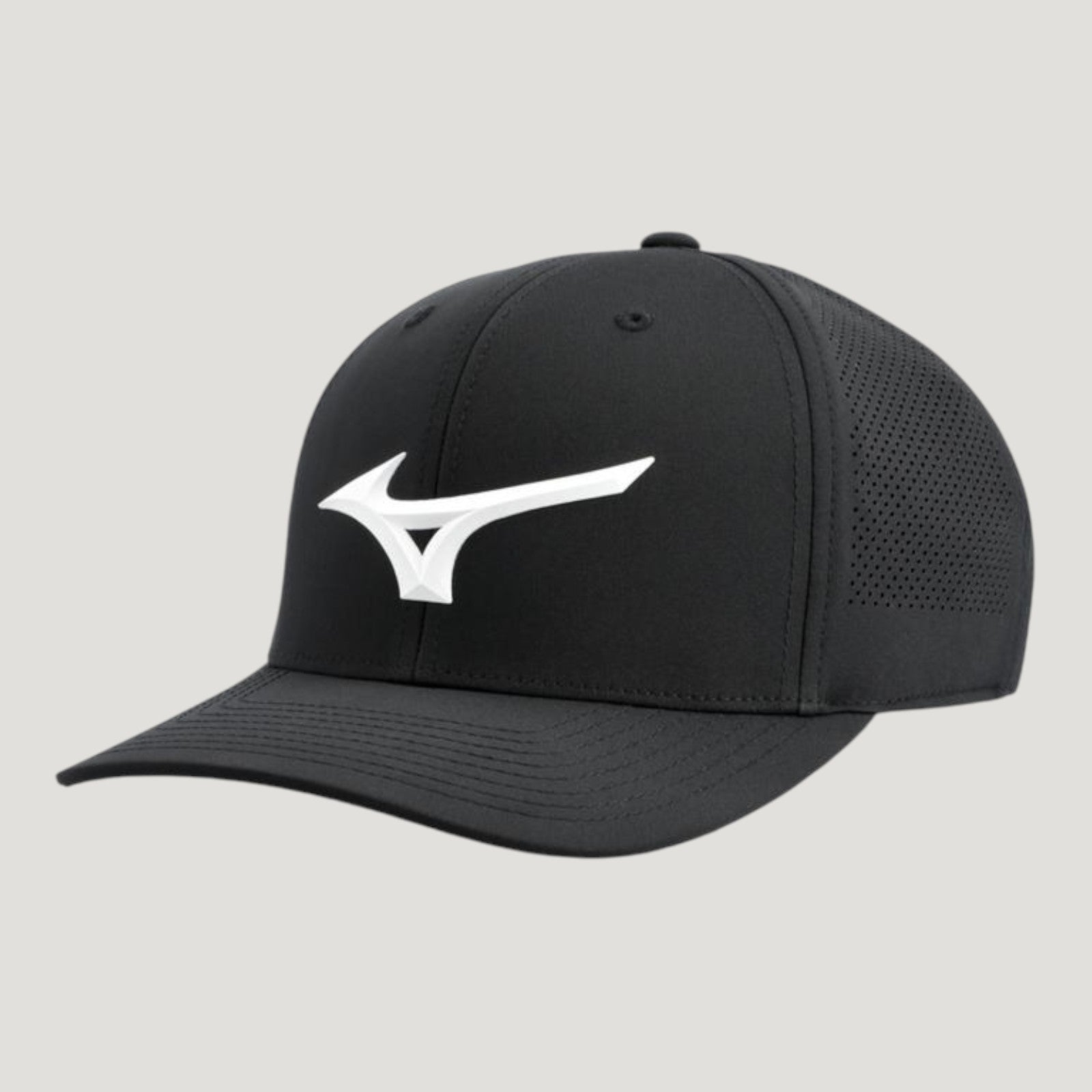 TOUR VENT SNAPBACK GOLF HAT BLACK-WHITE UNISEX 260391_9000_01